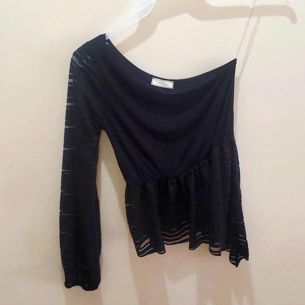 One shoulder summer blouse